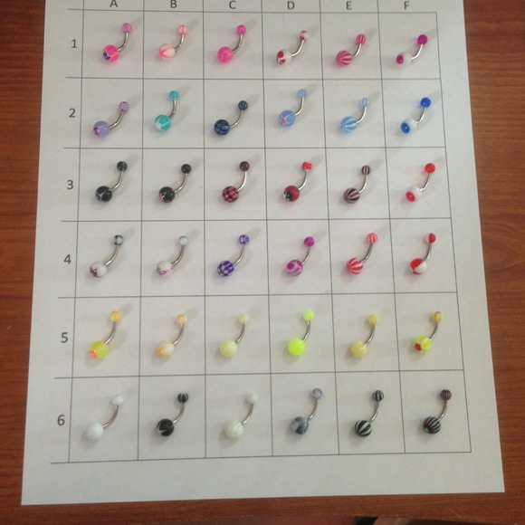 Non Dangle Colorful Belly Ring Bundles YOU CHOOSE!