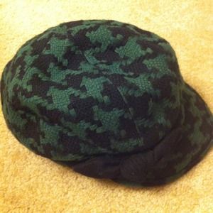 SAN DIEGO NEWSBOY GREEN AND BLACK CAP