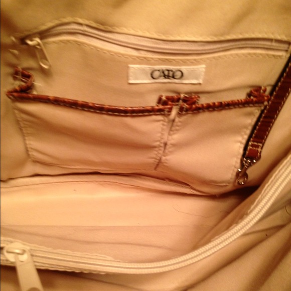 🚫Sold 🎉Host Pick🎉 Cato Beige & Brown Purse - Picture 4 of 4