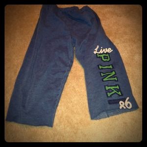 VS Pink cut off capris