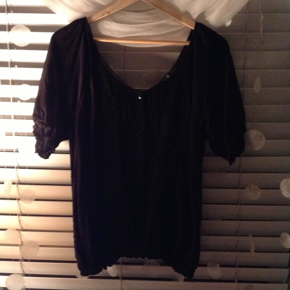 Black "pirate" style shirt