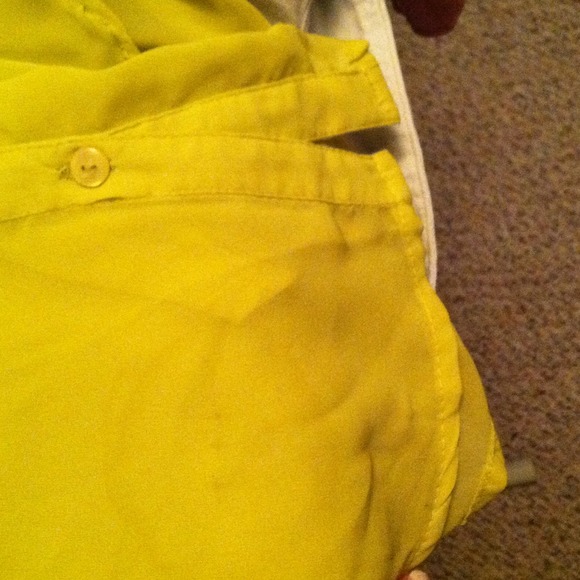 ❌Bundled❌Lime yellow chiffon tank! - Picture 2 of 2