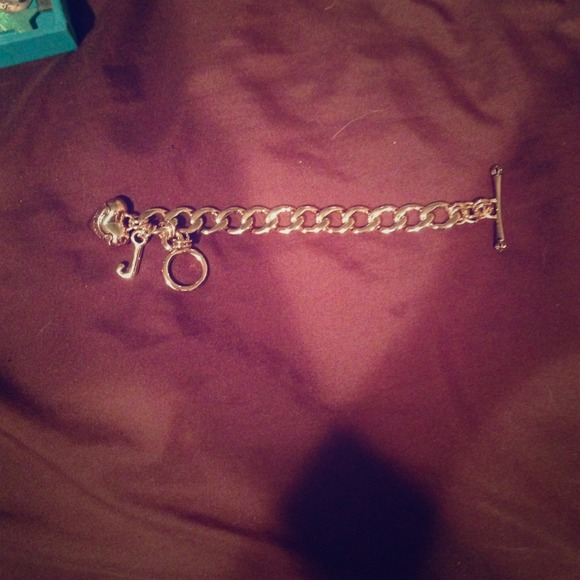 Authentic Juicy Couture gold charm bracelet
