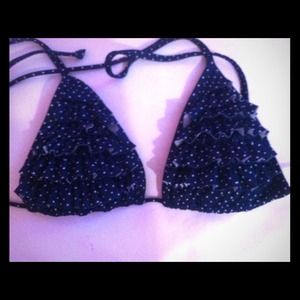 Navy blue bikini top