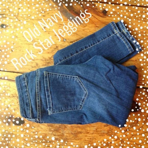 Old Navy Light Wash Rock Star Jeggings