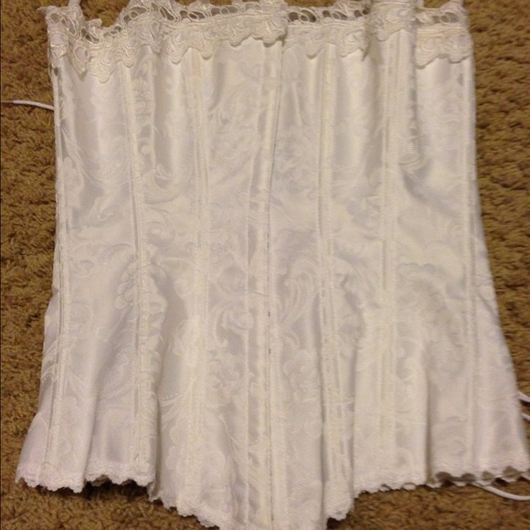 White Corset-used once (Fredericks of Hollywood)
