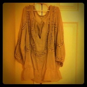 Semi crochet Sheer blouse