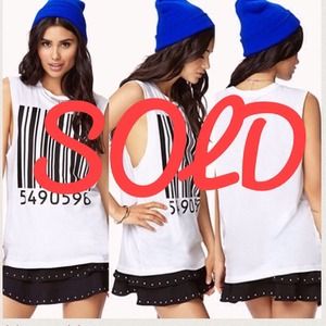 ❌SOLD❌ Barcode Forever 21 Muscle Tee