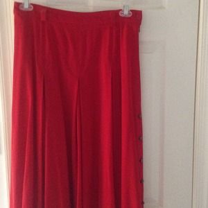 Portara by Bruestle  Red Skirt