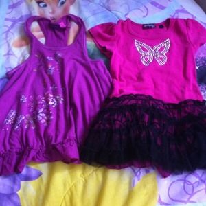 Girl Top and dress  size 6/ 6x $4 each