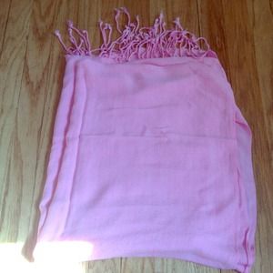 Pink rayon pashima scarf