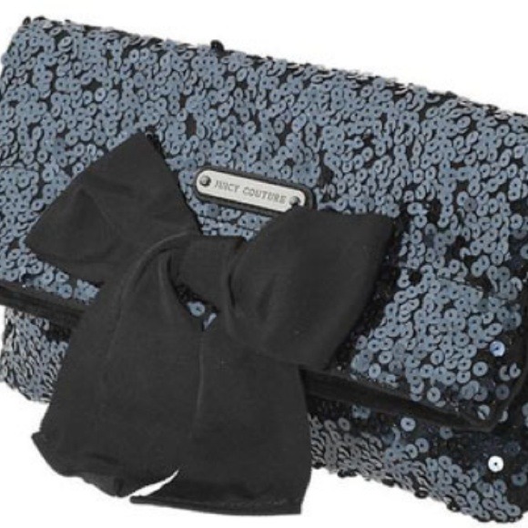 Juicy couture sequin clutch.