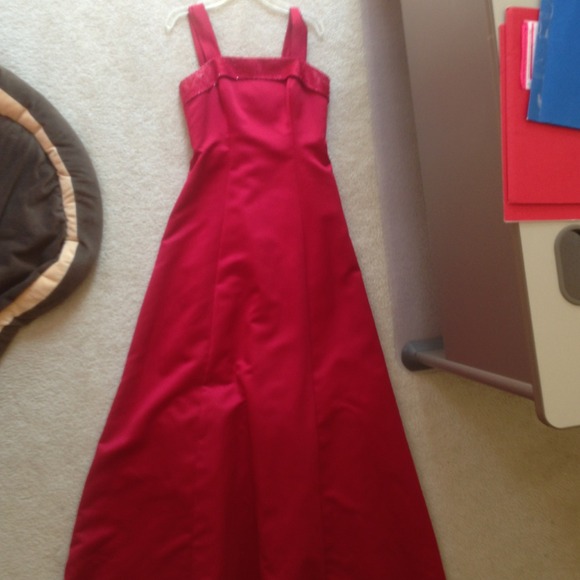 Beautiful long red formal gown