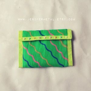 Pastel Hearts Neon Wallet