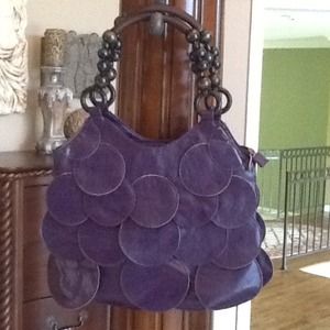 Deep purple handbag