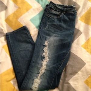 Mossimo Supply distressed skinny jeans