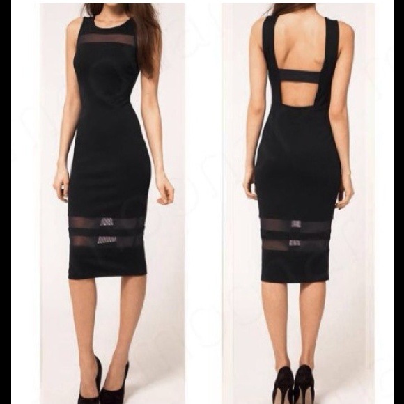 RESERVED🚫Midi black dress