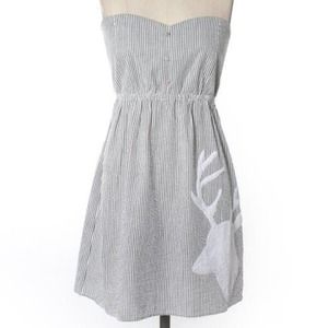 Judith March, " Oh Deer" strapless dress.