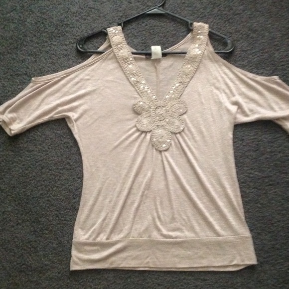 Sexy cold shoulder top