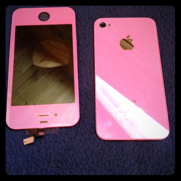 Pink iPhone  4s LCD display and back Cover Screen