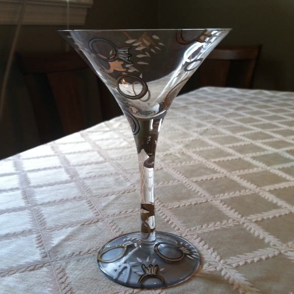 Wedding martini glass