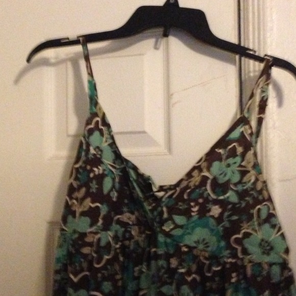 Brown and turquoise maxi dress😍SOLD😍