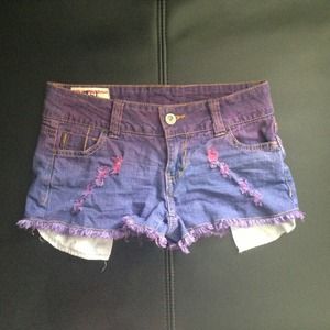 ∞ ✝  Purple Ombre Short Shorts  ✝ ∞