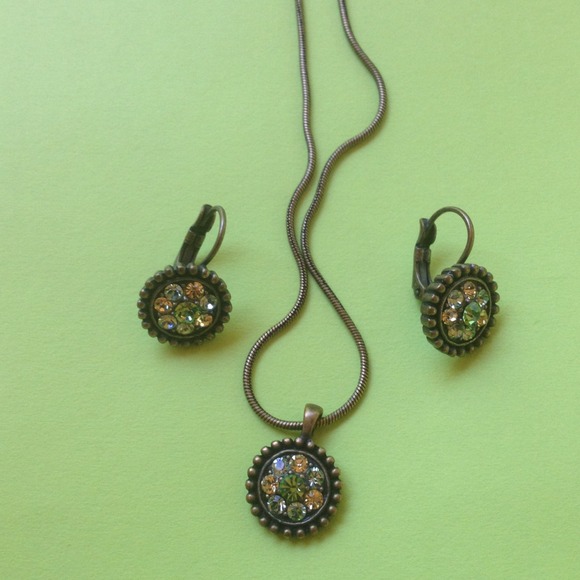 Lia Sophie necklace and earrings