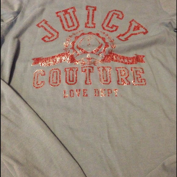 Baby blue Juicy Couture Long-sleeved Tee