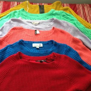 Lot of 6 Sweaters/Blouses