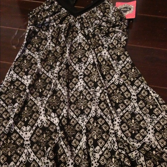 Printed Brown Flowy Sundress
