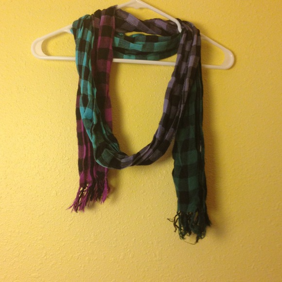 Colorful checkered scarf