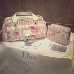 Authentic Christian Dior Handbag and Wristlet