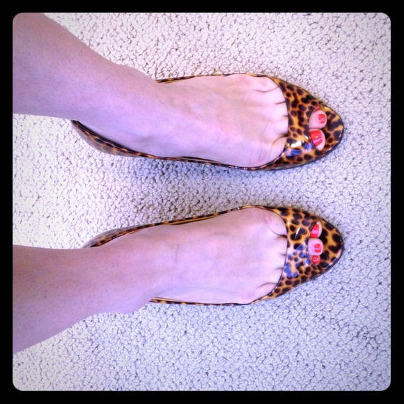 **Sold in bundle**J. Crew Tortoise Peep-toe pumps