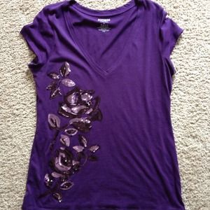 🌸🌸 Hold @ss64 Purple Express V-Neck