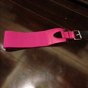 Hot Pink Wide Waist Belt