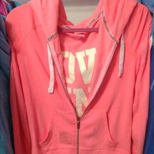 Victoria's Secret pink essentials hoodie nwot