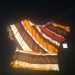 Multi colored shirt that can be dressed up or down