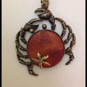Betsy johnson crab necklace