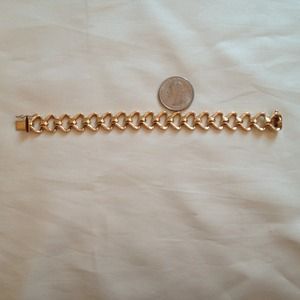 ♥SOLD@shesheclay♥18k genuine gold link bracelet