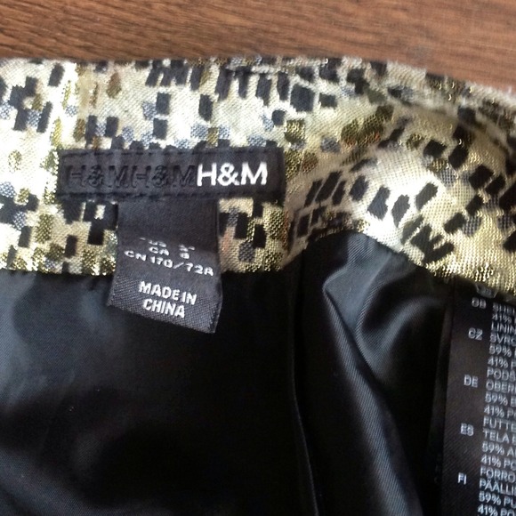 BUNDLED! Gold metallic skirt - Picture 3 of 3