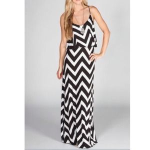 Chevron Maxi Dress