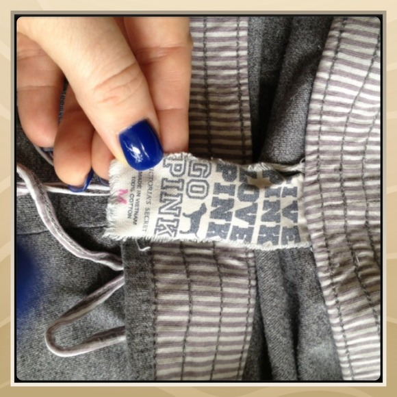 🎀SOLD💥Victoria's Secret Pink Cotton Pants🎀 - Picture 3 of 4