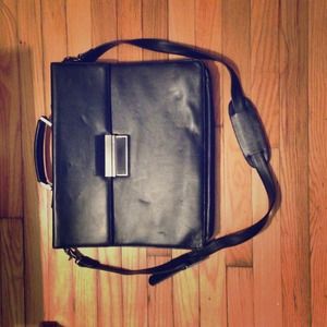 Calvin Klein leather laptop bag