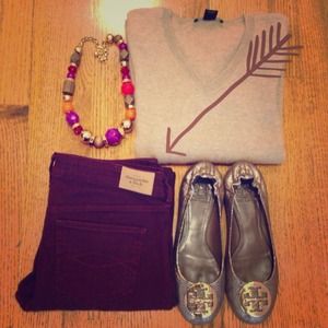 Abercrombie & Fitch burgundy jeggings skinniest