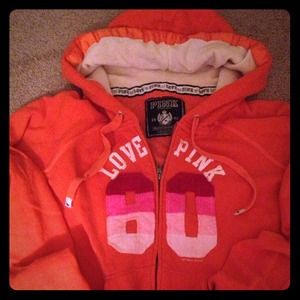 SOLD--range Victorias Secret Pink hoodie