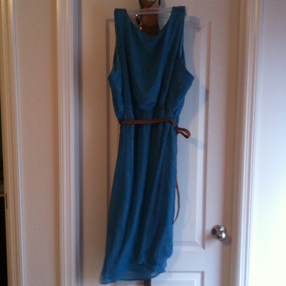 Sold in bundle Plus size teal dress - Picture 2 of 3