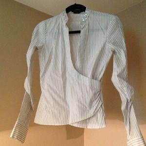 Bcbg wrap shirt
