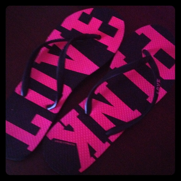 LOVE PINK Victoria Secret flip flops