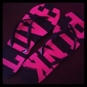 LOVE PINK Victoria Secret flip flops